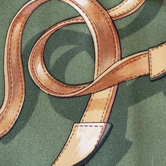 Vintage Hermes Bouclerie d'Attelage 100% Silk Scarf, Carre 90 F de La Perriere - Picture 5 of 10